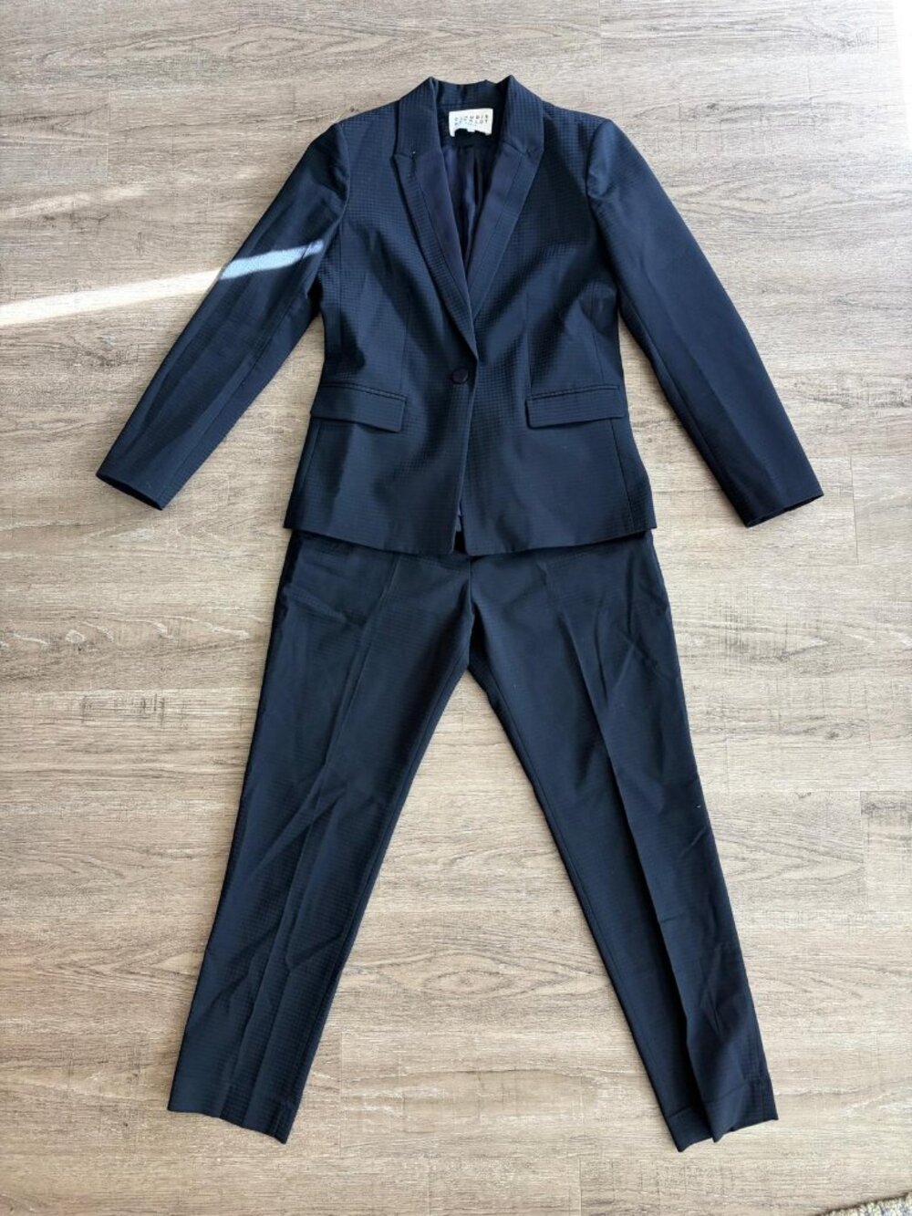Claudie Pierlot Navy Suit Matching Set Blazer with pants, size 38, Small